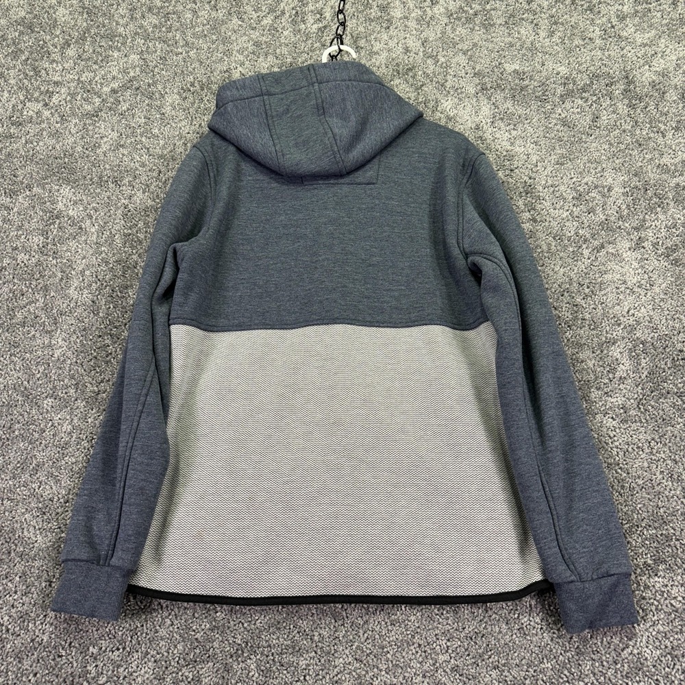 Rip Curl Sweatshirt Mens Large Blue Gray Anti Series Hooded Zip Outdoor Fleece - Picture 2 of 12